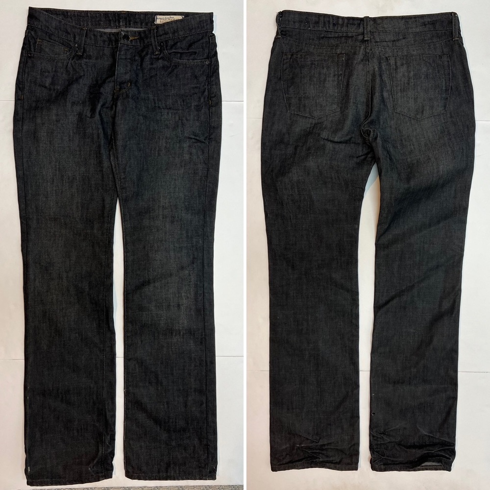 Polo Jeans Co. Ralph Lauren Whitney Straight Leg Kelly Oil Washed Black 10 Y2K